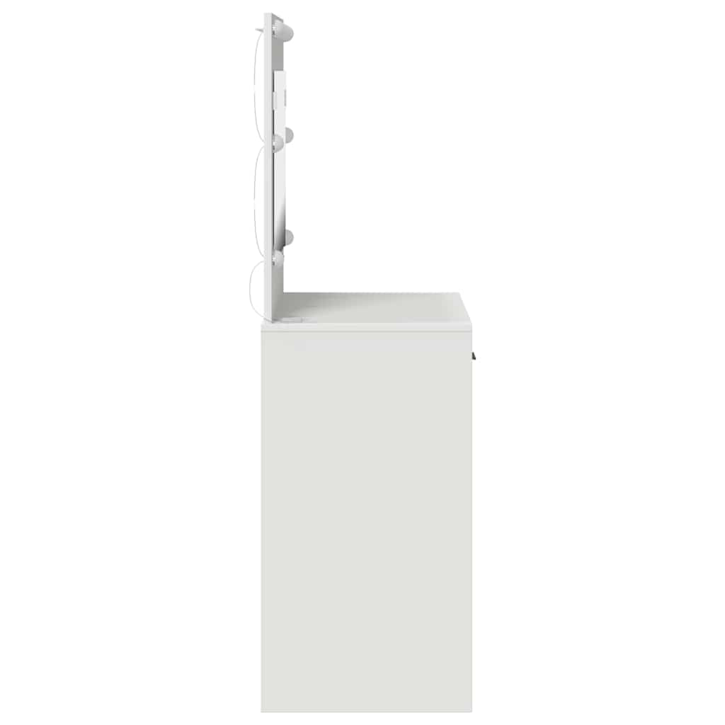 Schminktisch mit Speicher Weiß 78,5 x 41 x 135 cm Holzwerkstoff