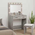 Schminktisch Graues Sonoma 78,5 x 41 x 135 cm Holzwerkstoff