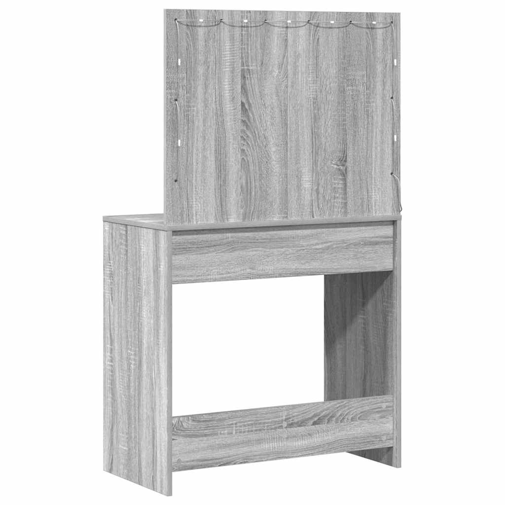 Schminktisch Graues Sonoma 78,5 x 41 x 135 cm Holzwerkstoff