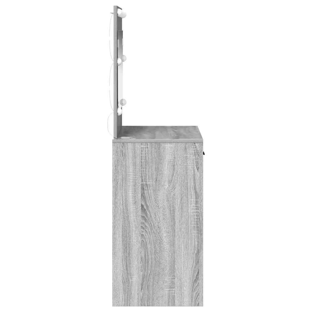 Schminktisch Graues Sonoma 78,5 x 41 x 135 cm Holzwerkstoff