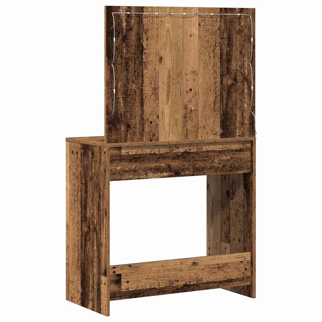 Schminktisch Altholz 78,5 x 41 x 135 cm Holzwerkstoff