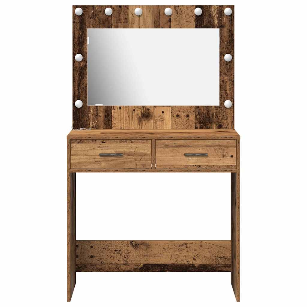 Schminktisch Altholz 78,5 x 41 x 135 cm Holzwerkstoff