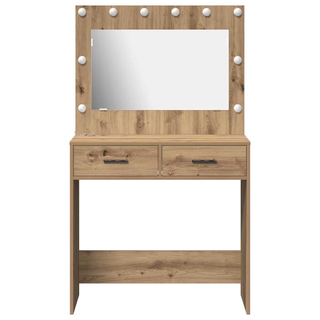 Schminktisch Artisan-Eiche 78,5 x 41 x 135 cm Holzwerkstoff