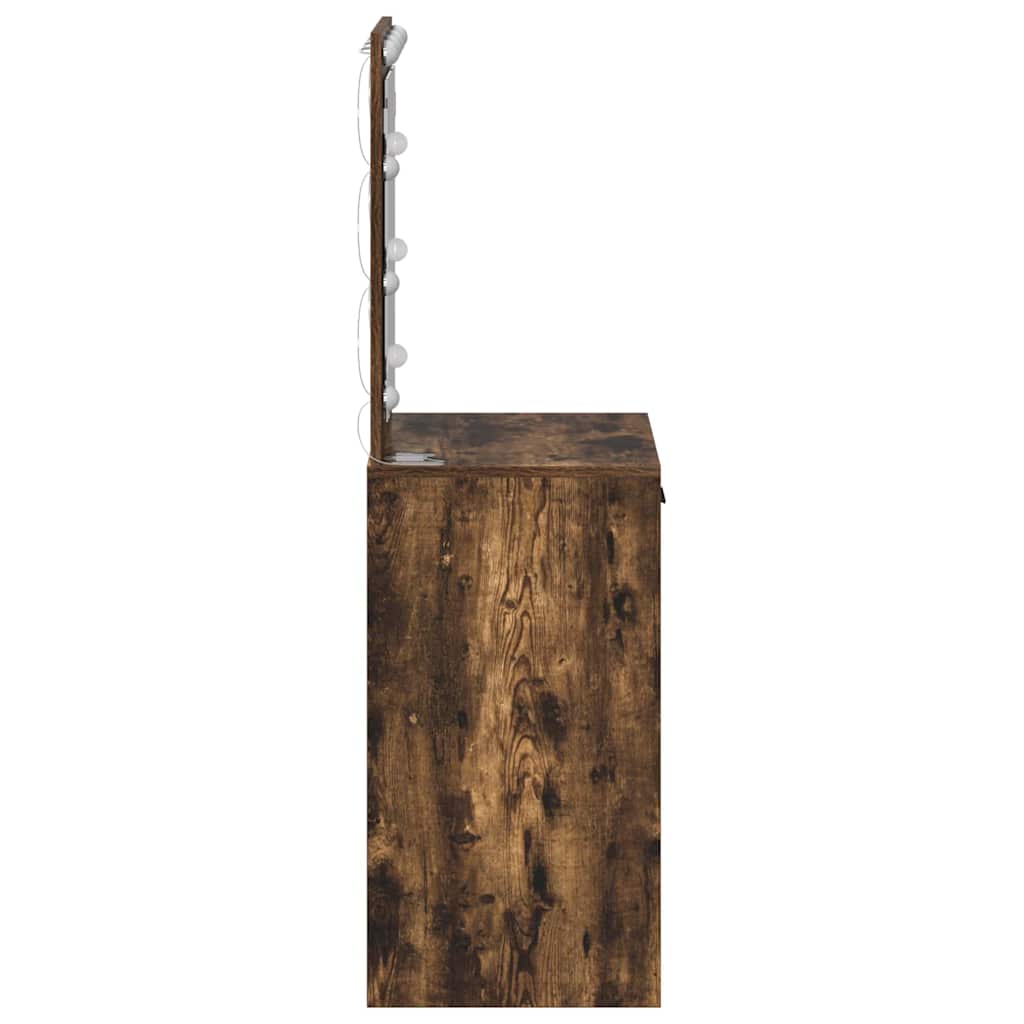 Schminktisch Geräucherte Eiche 50 x 41 x 135 cm Holzwerkstoff