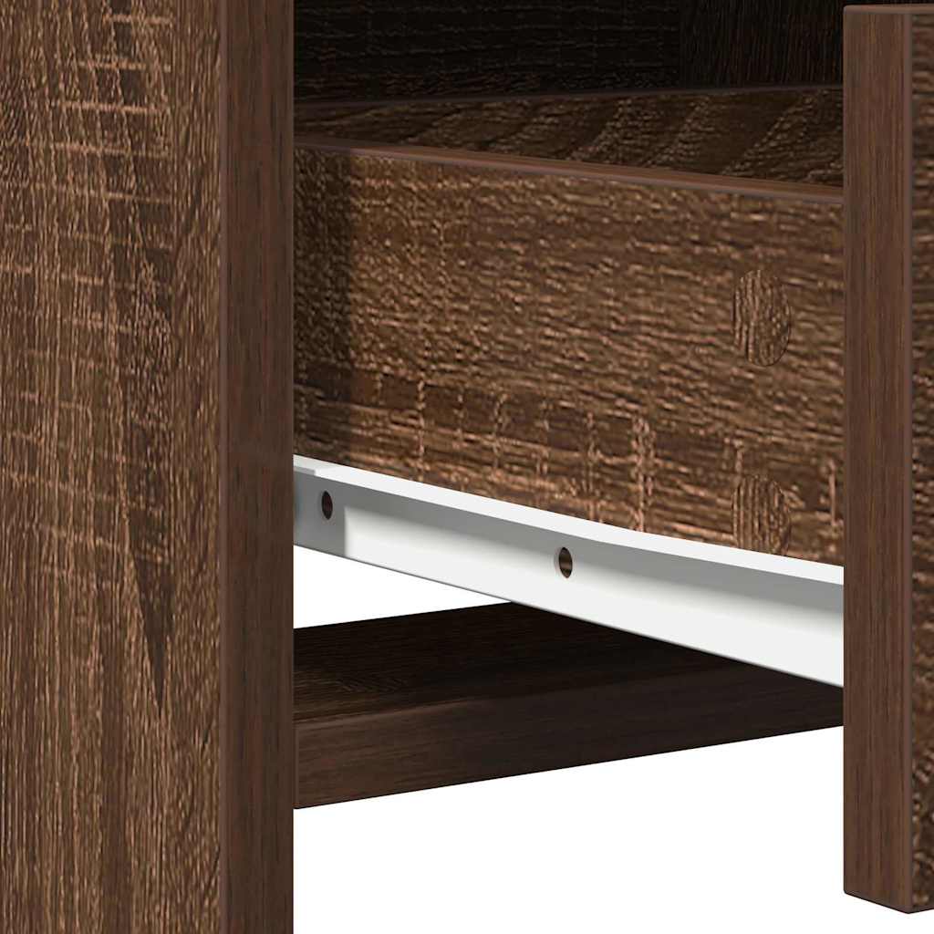 Schminktisch Braun Eichen-Optik 50 x 41 x 135 cm Holzwerkstoff