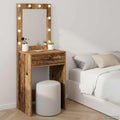 Schminktisch mit Spiegel Altholz 50 x 41 x 135 cm Holzwerkstoff