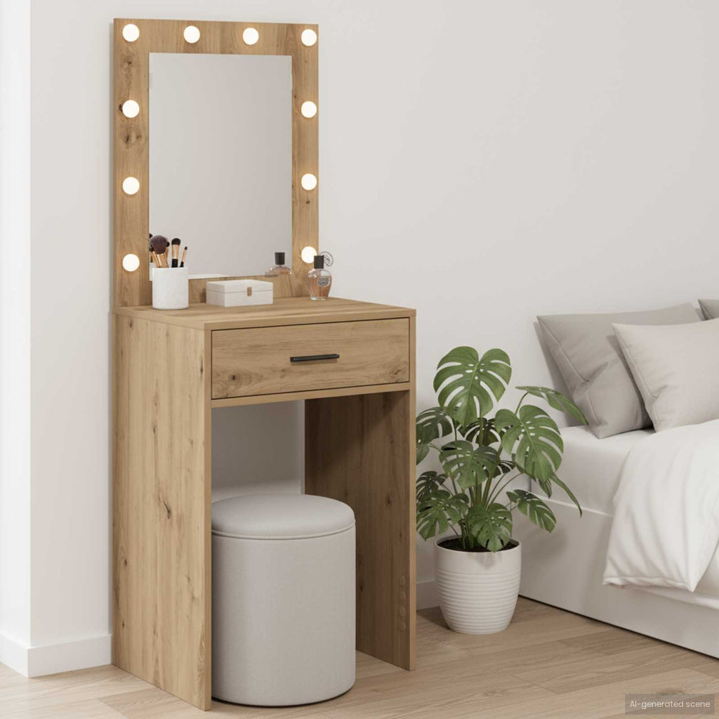 Schminktisch Artisan-Eiche 50 x 41 x 135 cm Holzwerkstoff