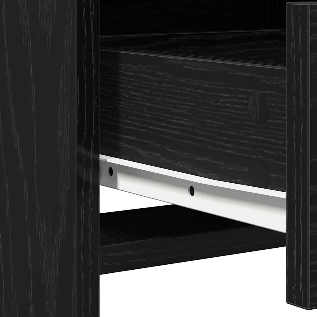 Hochboard Schwarze Eiche 40 x 41 x 135 cm Holzwerkstoff