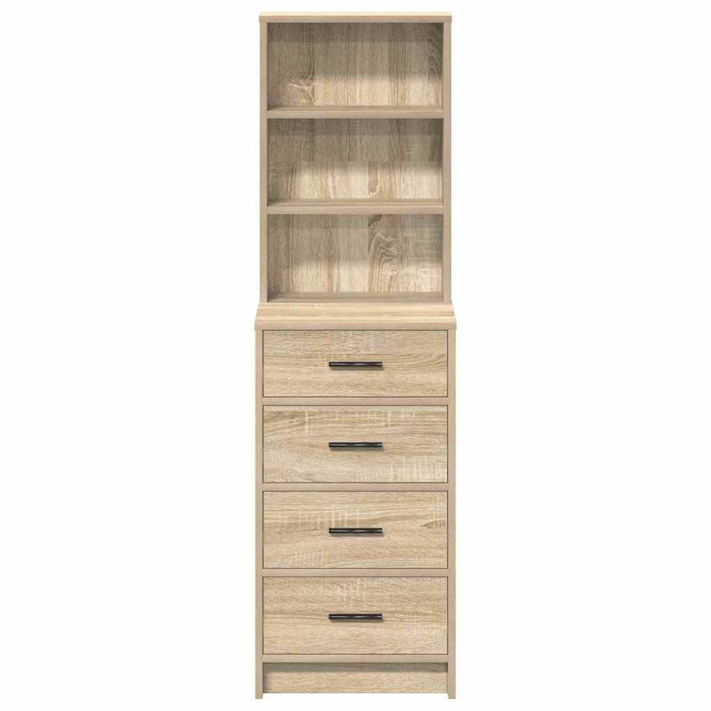 Hochboard Sonoma Eiche 40 x 41 x 135 cm Holzwerkstoff