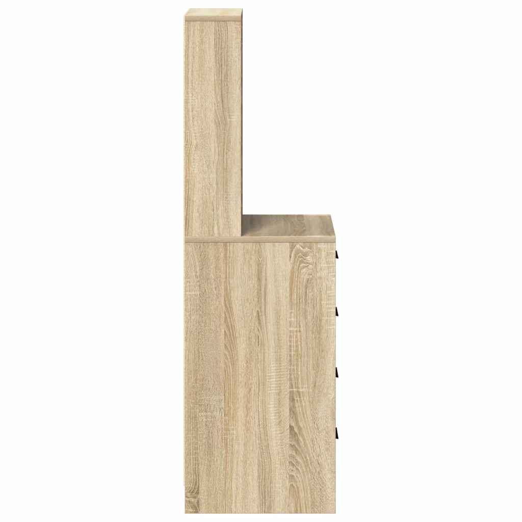 Hochboard Sonoma Eiche 40 x 41 x 135 cm Holzwerkstoff