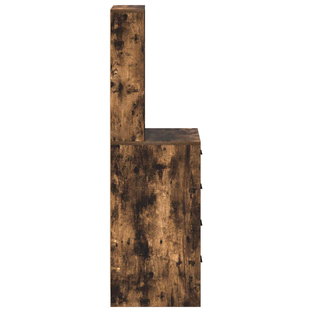 Hochboard Räuchereiche 40 x 41 x 135 cm Holzwerkstoff