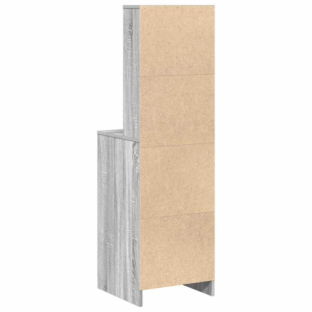 Hochboard Grau Sonoma 40 x 41 x 135 cm Holzwerkstoff