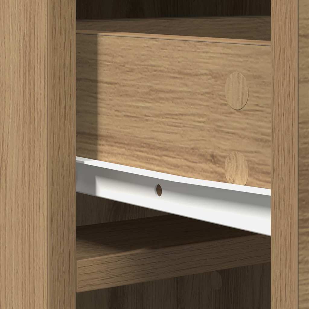 Hochboard Eiche handwerklich 40 x 41 x 135 cm Holzwerkstoff