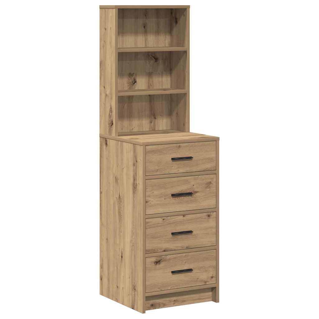 Hochboard Eiche handwerklich 40 x 41 x 135 cm Holzwerkstoff