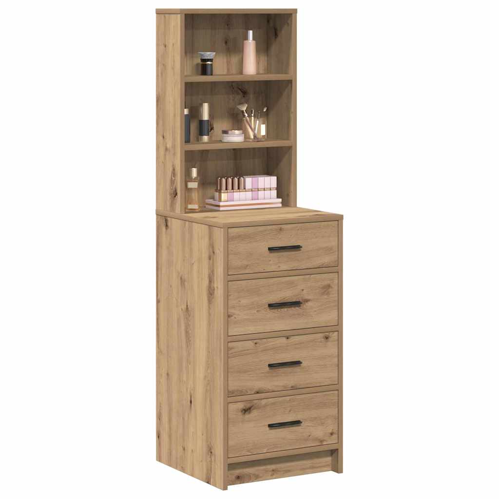 Hochboard Eiche handwerklich 40 x 41 x 135 cm Holzwerkstoff