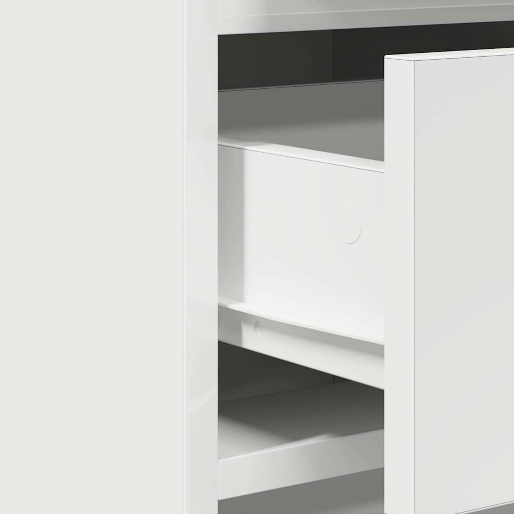Sideboard mit Schubladen Weiß 40 x 41 x 75 cm Holzwerkstoff