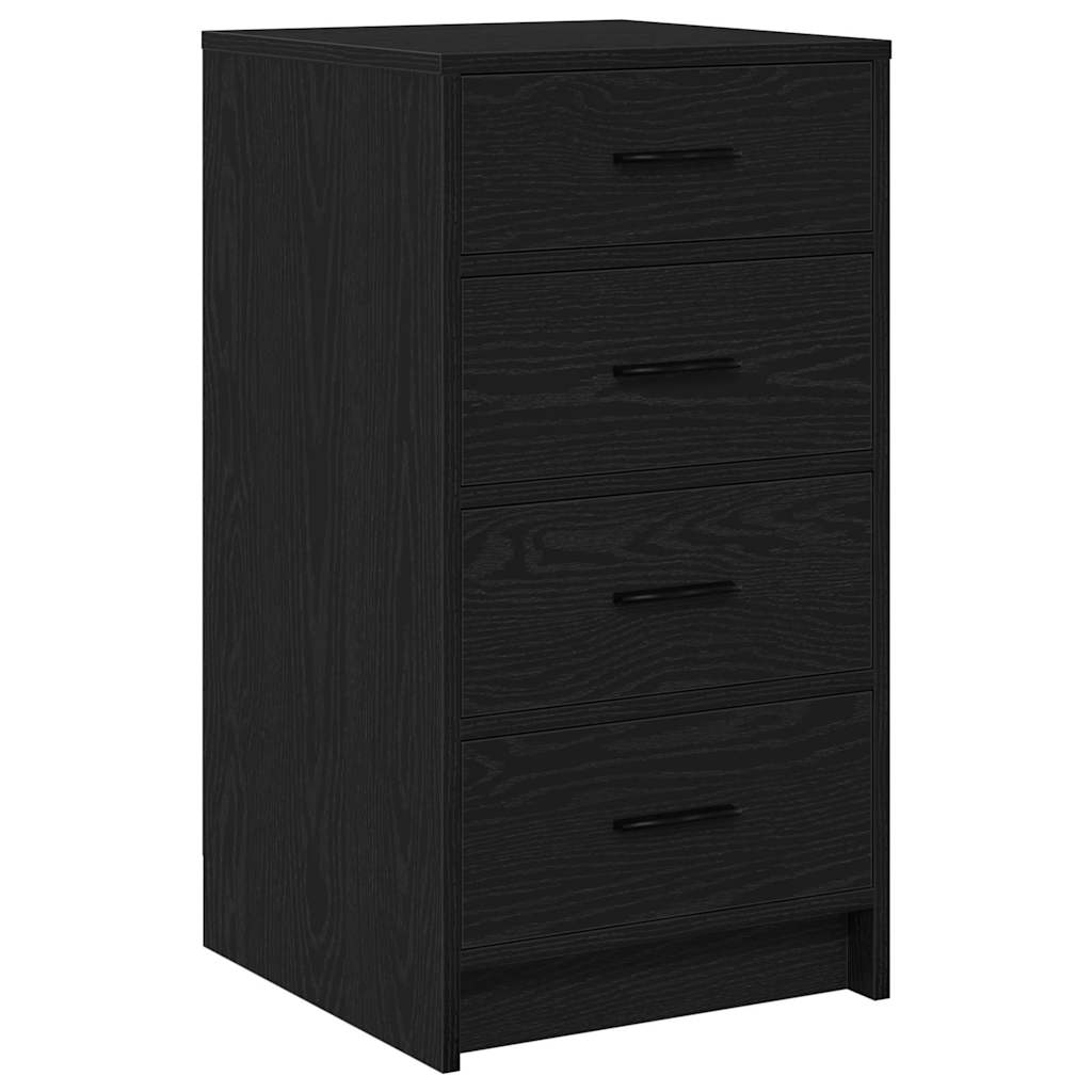 Sideboard Schwarz Eichen-Optik 40 x 41 x 75 cm Holzwerkstoff