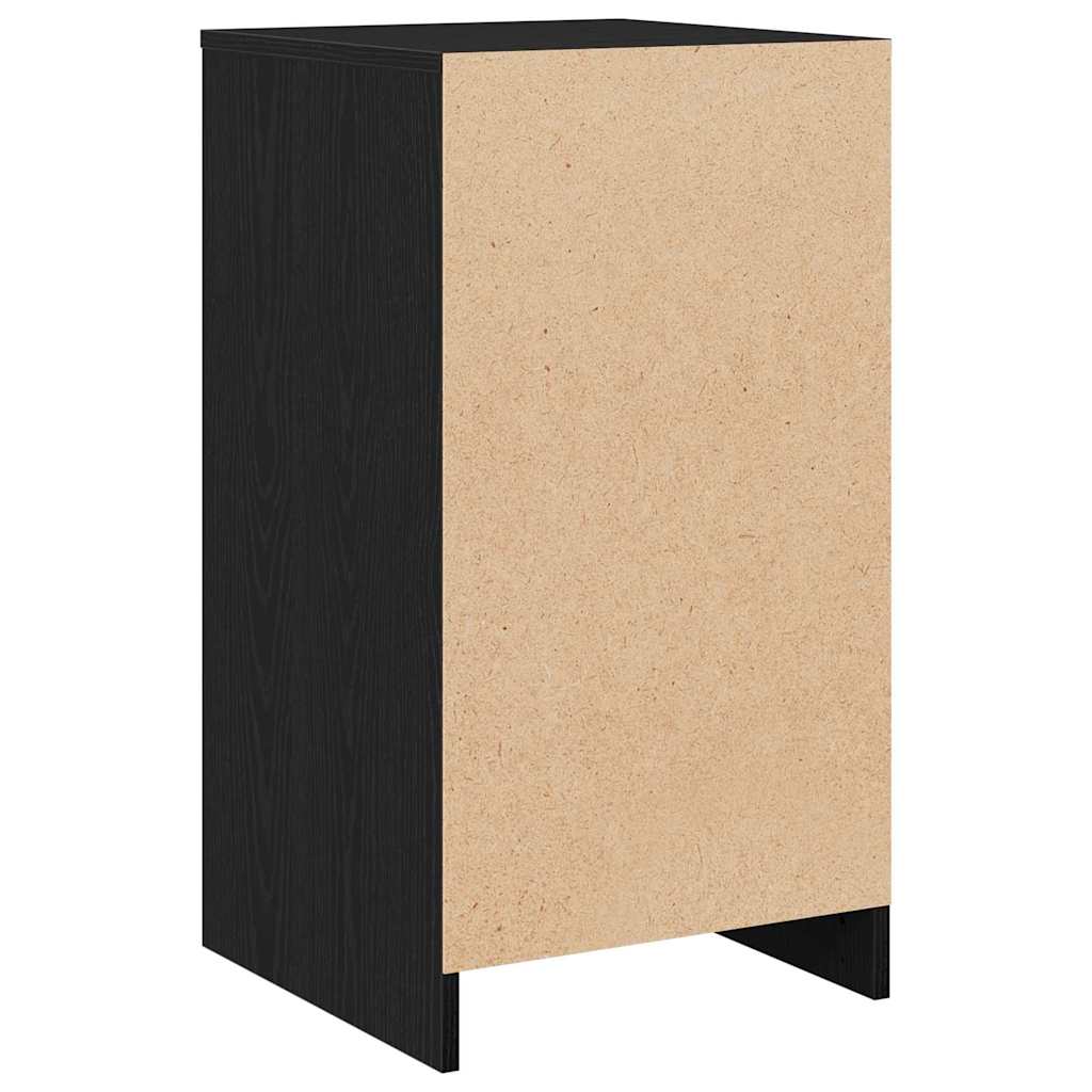 Sideboard Schwarz Eichen-Optik 40 x 41 x 75 cm Holzwerkstoff