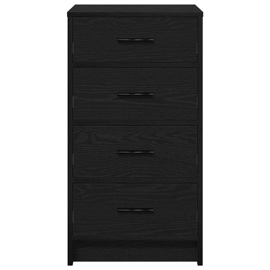 Sideboard Schwarz Eichen-Optik 40 x 41 x 75 cm Holzwerkstoff