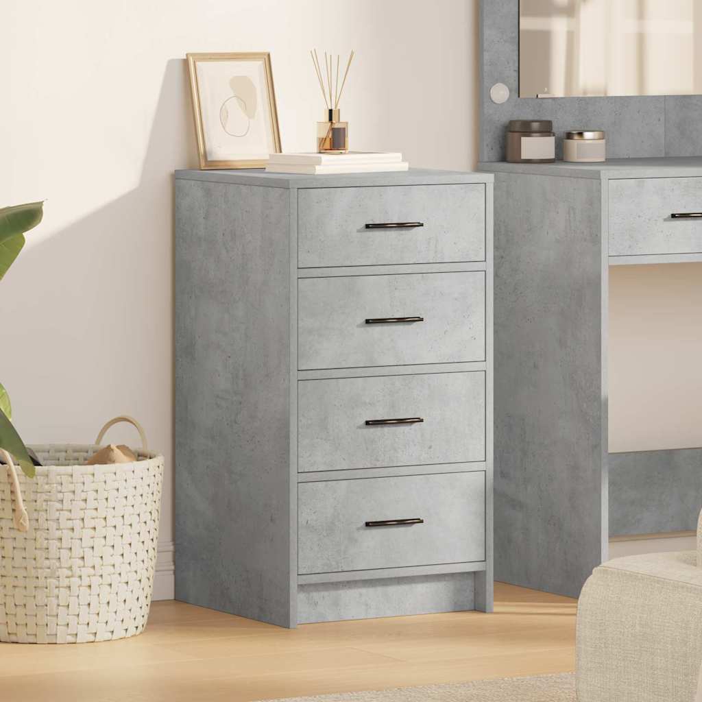 Sideboard Betongrau 40 x 41 x 75 cm Holzwerkstoff