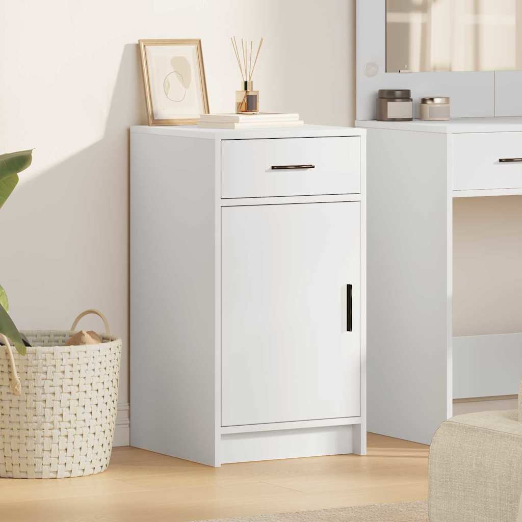 Sideboard mit Schubladen Weiß 40 x 40,5 x 75 cm Holzwerkstoff