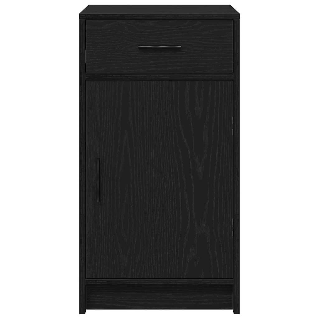 Sideboard Schwarz Eichen-Optik 40 x 40,5 x 75 cm Holzwerkstoff