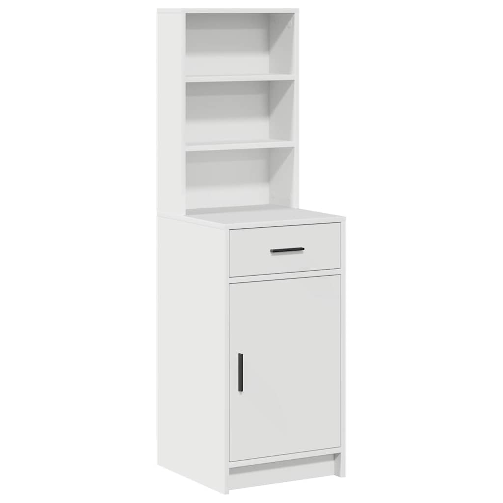 Highboard mit Schubladen Weiß 40 x 40,5 x 135 cm Holzwerkstoff