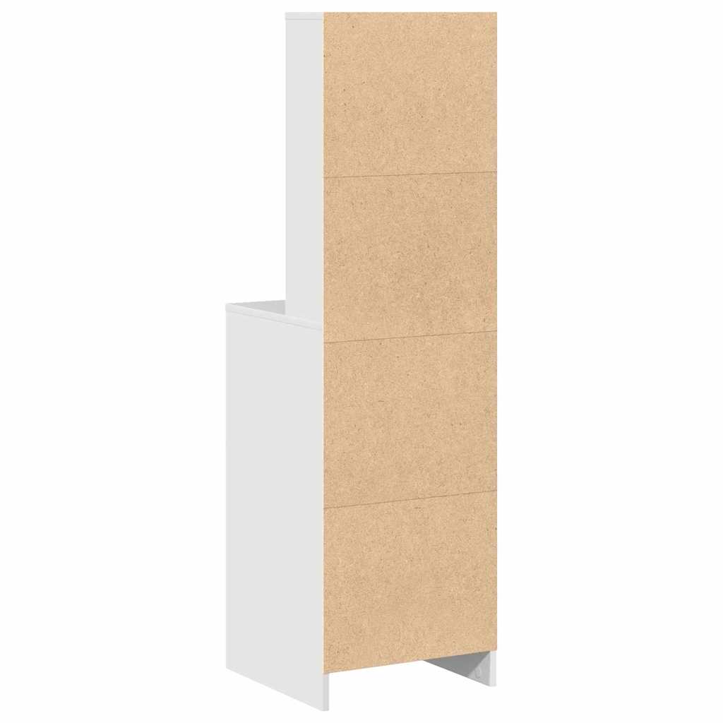 Highboard mit Schubladen Weiß 40 x 40,5 x 135 cm Holzwerkstoff