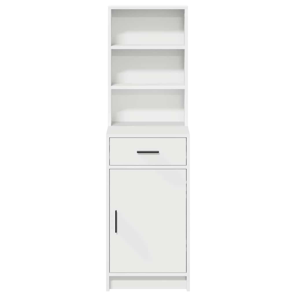 Highboard mit Schubladen Weiß 40 x 40,5 x 135 cm Holzwerkstoff