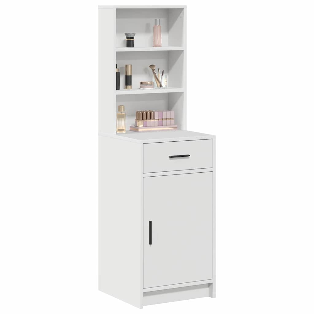 Highboard mit Schubladen Weiß 40 x 40,5 x 135 cm Holzwerkstoff