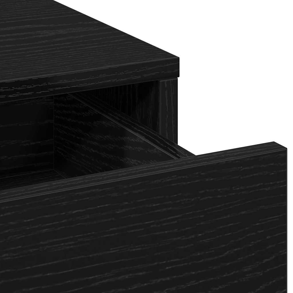 Highboard Schwarz Eichen-Optik 40 x 40,5 x 135 cm Holzwerkstoff
