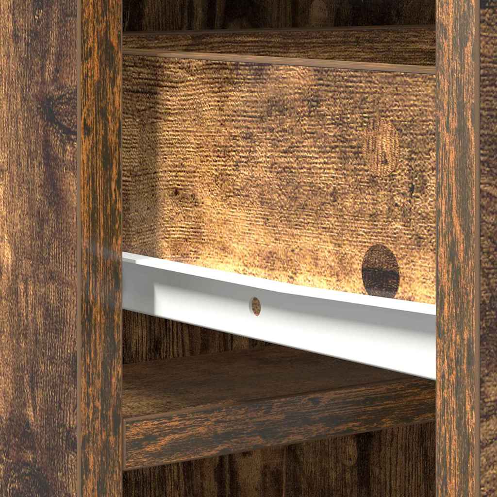Highboard Geräucherte Eiche 40 x 40,5 x 135 cm Holzwerkstoff
