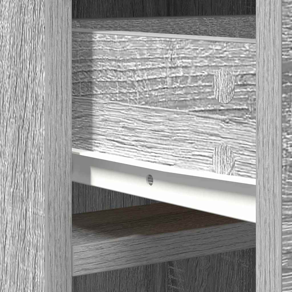Highboard Graues Sonoma 40 x 40,5 x 135 cm Holzwerkstoff