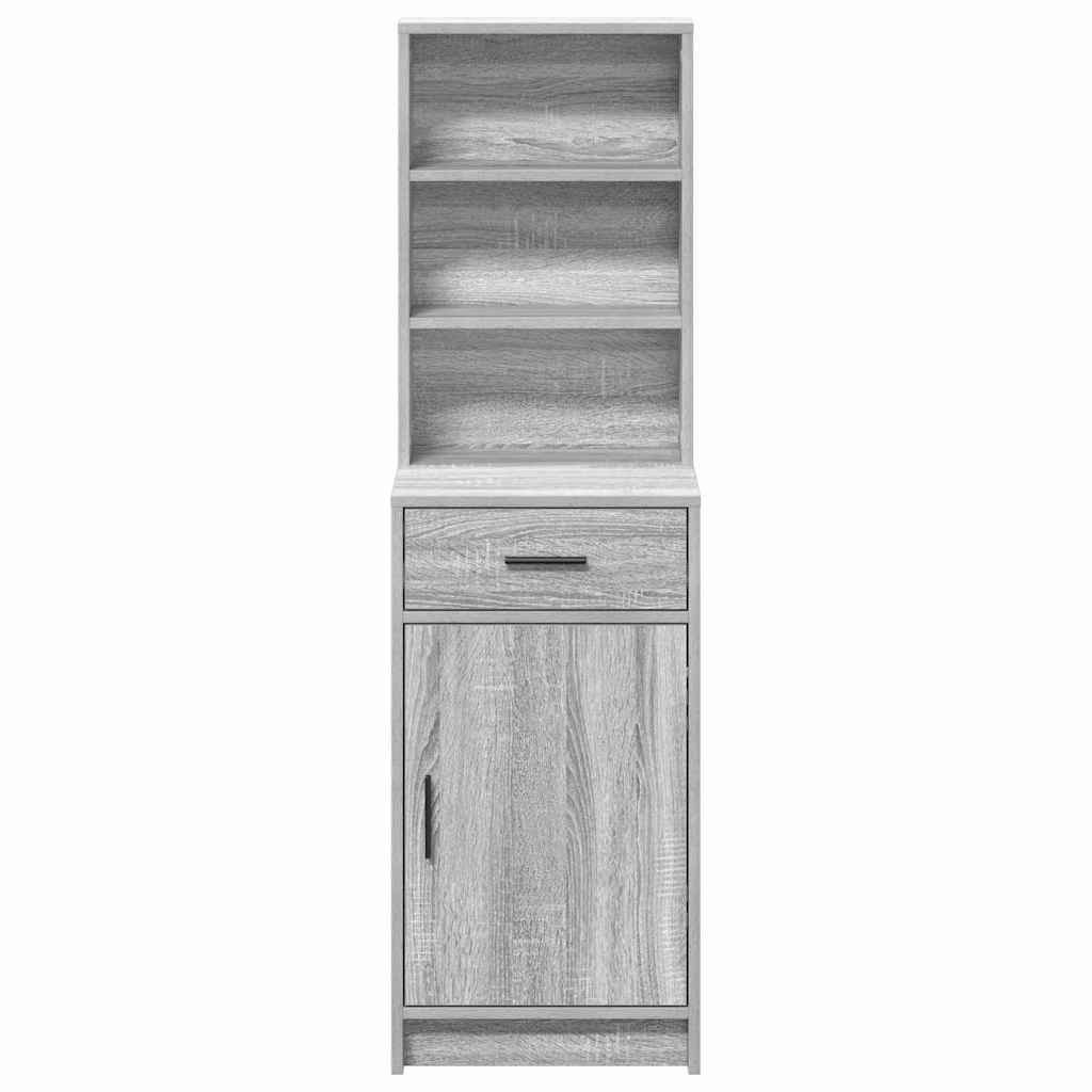 Highboard Graues Sonoma 40 x 40,5 x 135 cm Holzwerkstoff