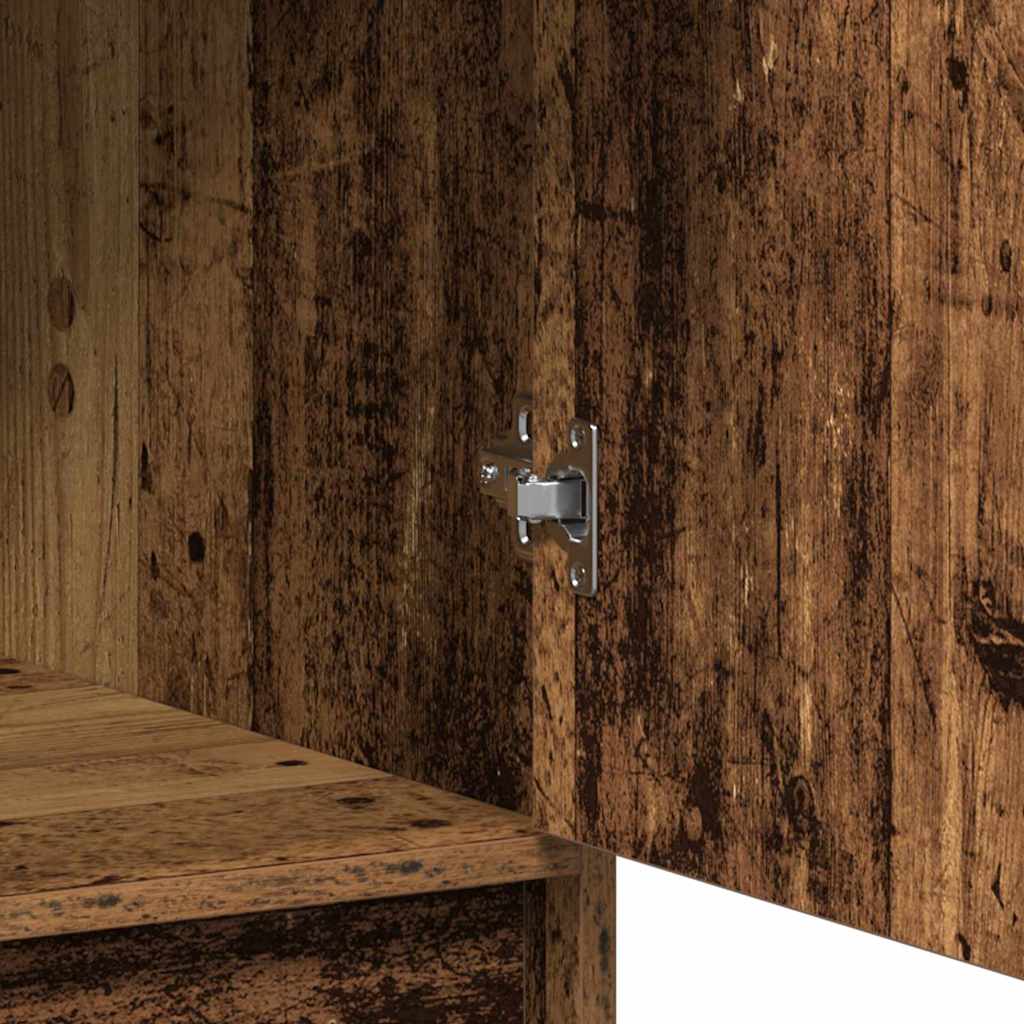 Highboard Altholz 40 x 40,5 x 135 cm Holzwerkstoff