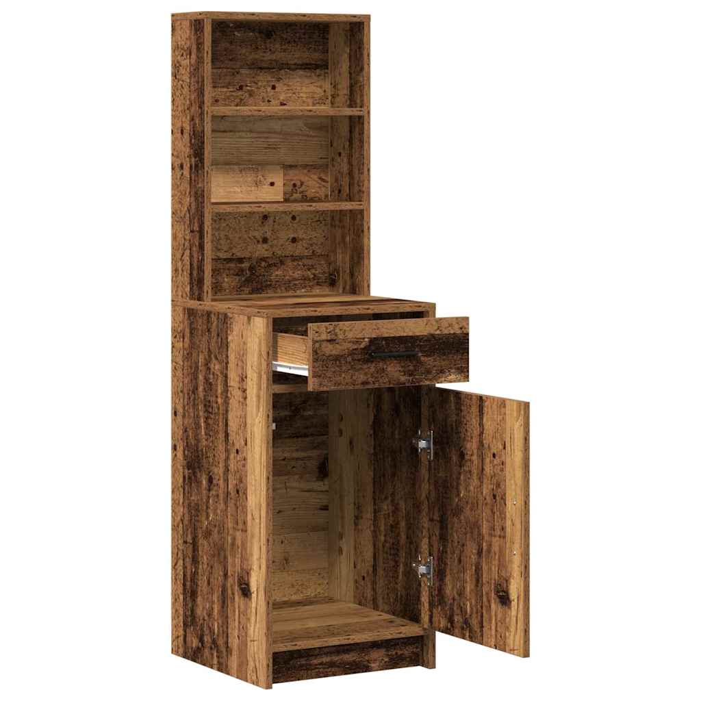 Highboard Altholz 40 x 40,5 x 135 cm Holzwerkstoff