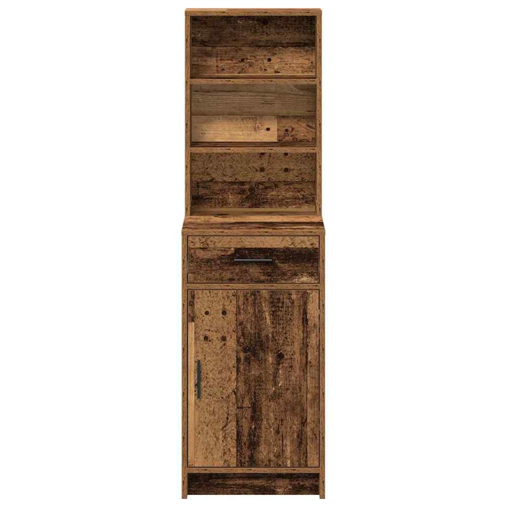 Highboard Altholz 40 x 40,5 x 135 cm Holzwerkstoff