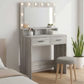 Schminktisch Graues Sonoma 79 x 41 x 135 cm Holzwerkstoff
