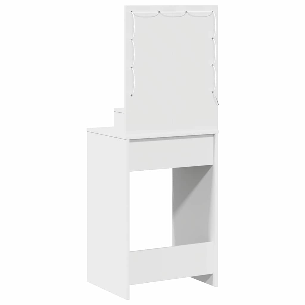 Schminktisch mit Schubladen Weiß 50 x 41 x 135 cm Holzwerkstoff