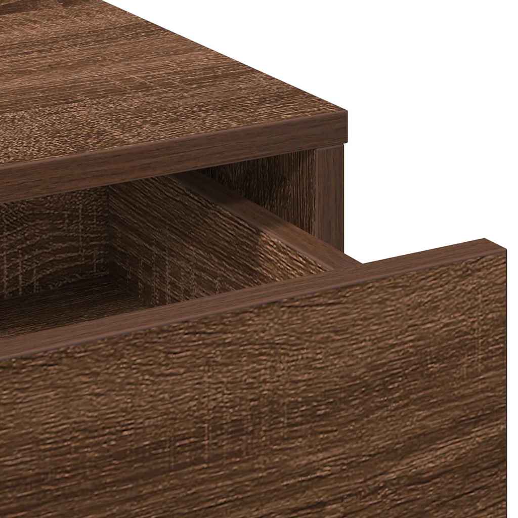 Schminktisch Braun Eichen-Optik 50 x 41 x 135 cm Holzwerkstoff