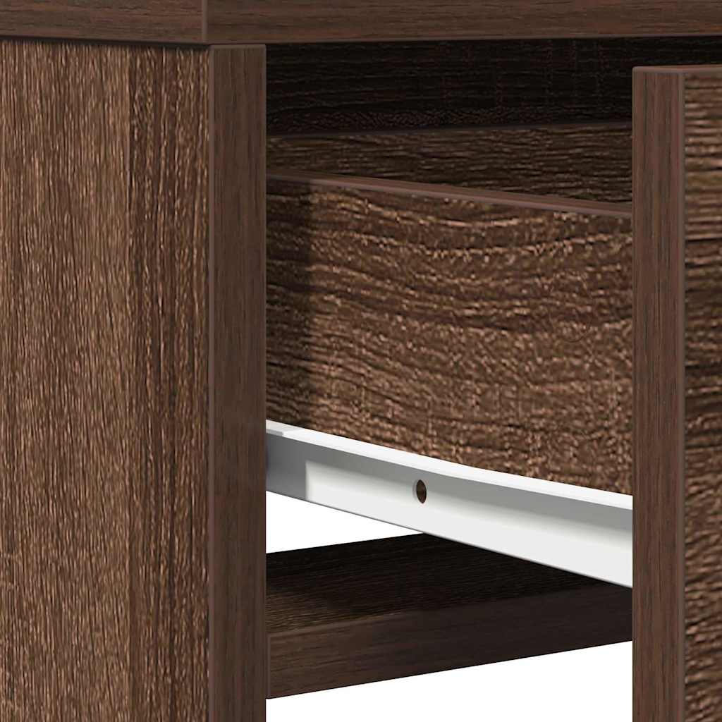 Schminktisch Braun Eichen-Optik 50 x 41 x 135 cm Holzwerkstoff