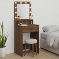 Schminktisch Braun Eichen-Optik 50 x 41 x 135 cm Holzwerkstoff