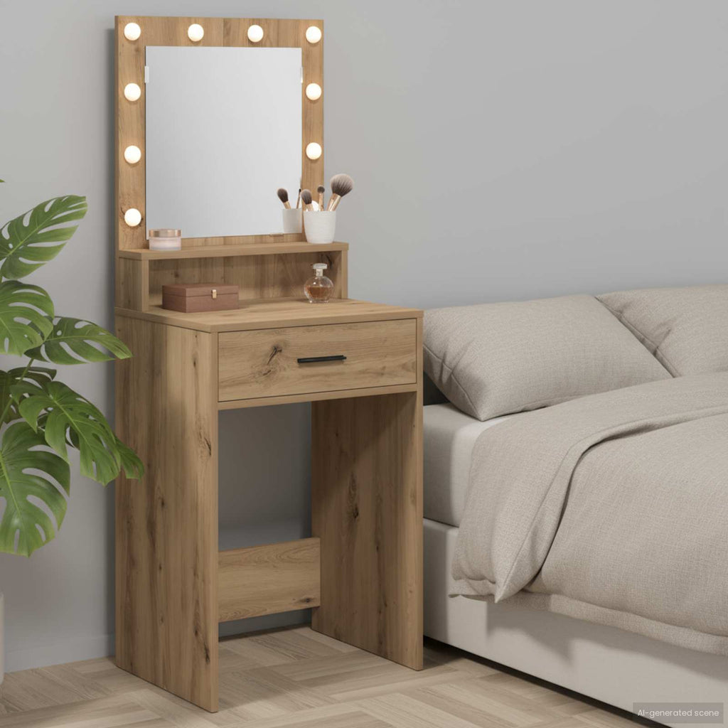 Schminktisch Artisan-Eiche 50 x 41 x 135 cm Holzwerkstoff