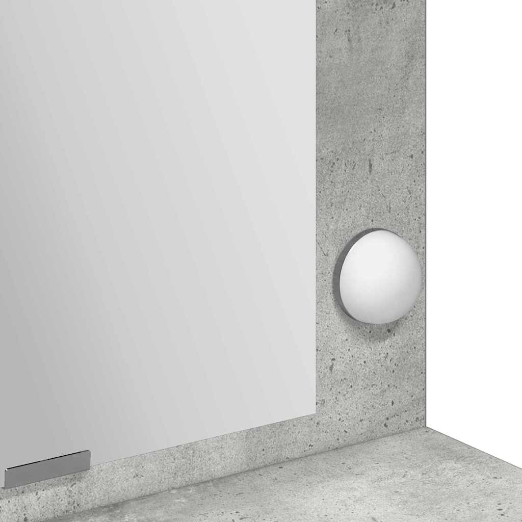 Schminktisch Beton Grau 100 x 41 x 135 cm Holzwerkstoff