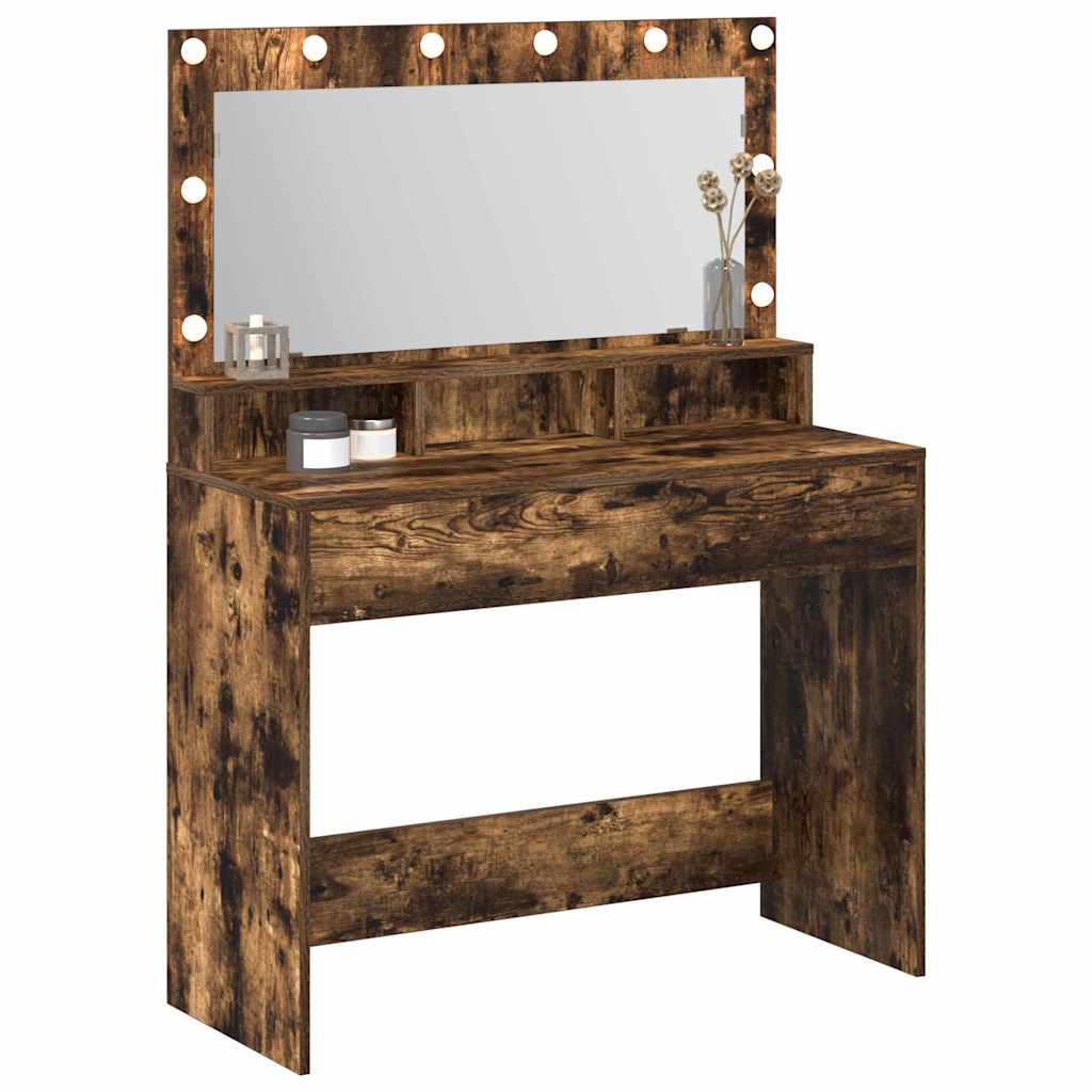 Schminktisch Geräucherte Eiche 100 x 41 x 135 cm Holzwerkstoff