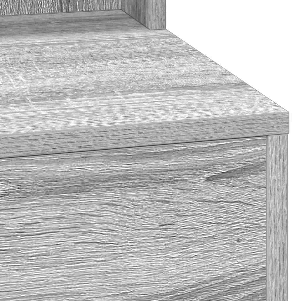 Schminktisch Graues Sonoma 100 x 41 x 135 cm Holzwerkstoff