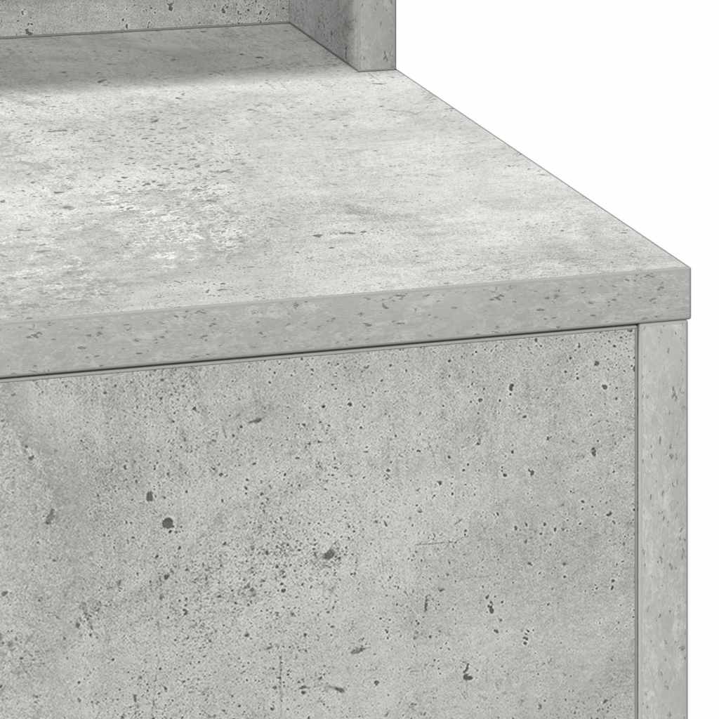 Schminktisch Beton Grau 78,5 x 41 x 135 cm Holzwerkstoff