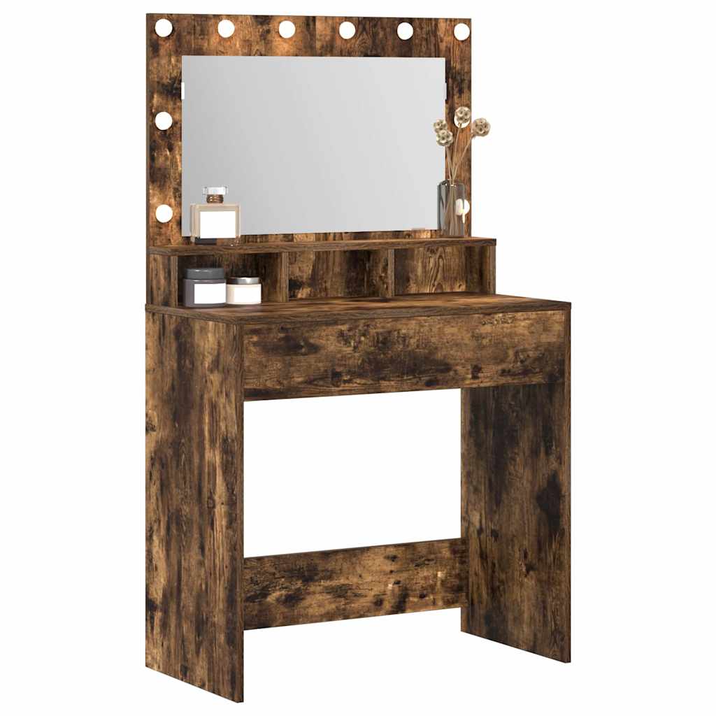 Schminktisch Geräucherte Eiche 75,5 x 41 x 135 cm Holzwerkstoff