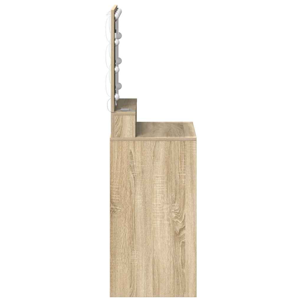 Schminktisch Sonoma-Eiche 50 x 41 x 135 cm Holzwerkstoff