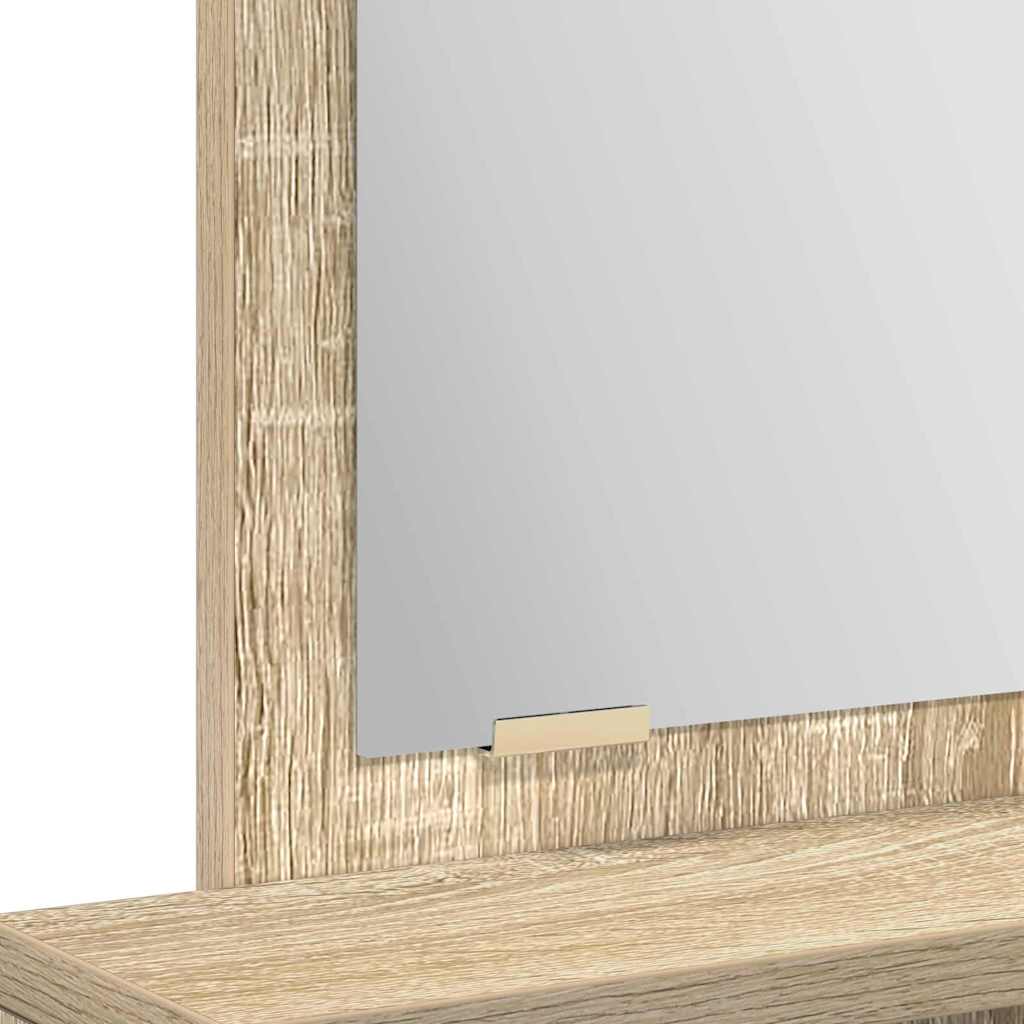 Schminktisch Sonoma-Eiche 50 x 41 x 140 cm Holzwerkstoff